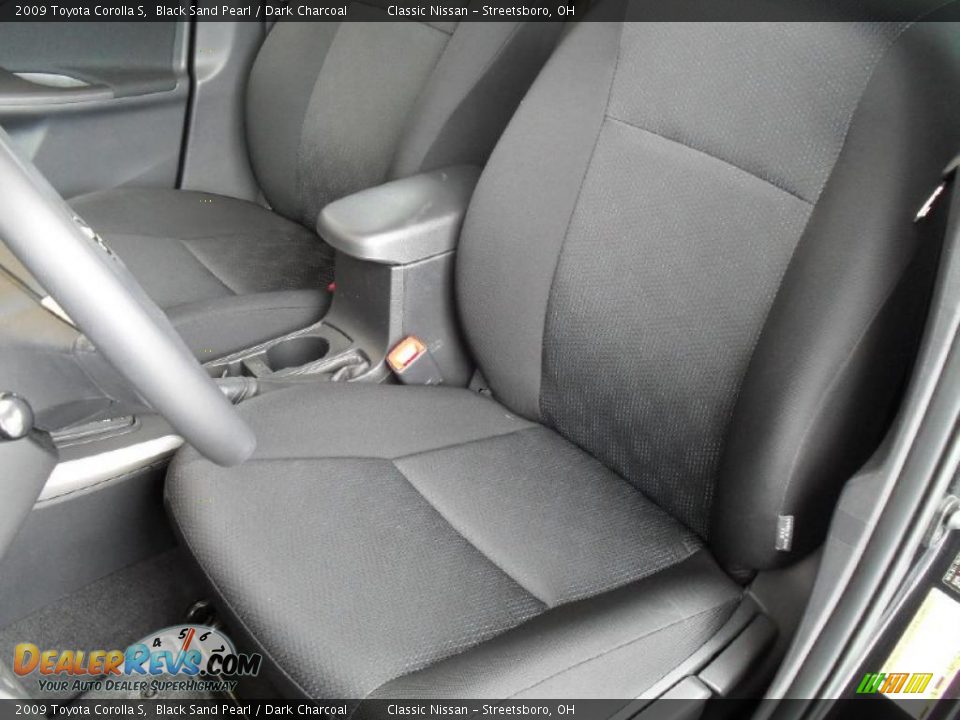 2009 Toyota Corolla S Black Sand Pearl / Dark Charcoal Photo #13
