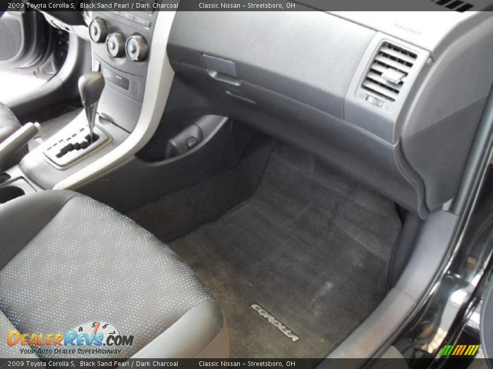 2009 Toyota Corolla S Black Sand Pearl / Dark Charcoal Photo #14
