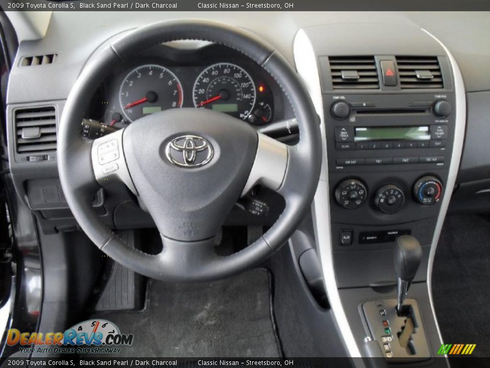 2009 Toyota Corolla S Black Sand Pearl / Dark Charcoal Photo #18