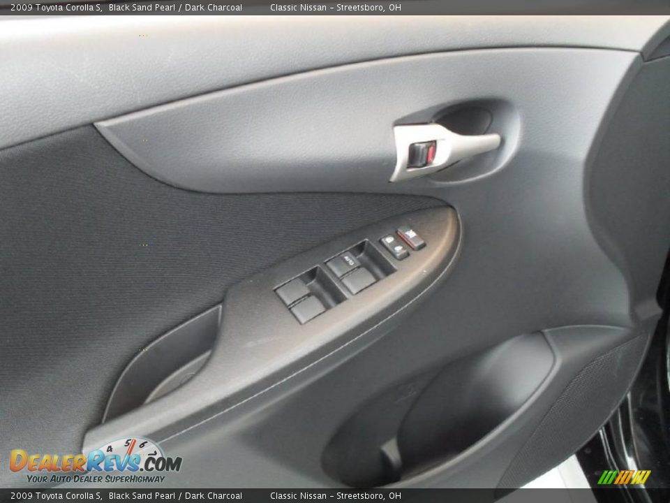 2009 Toyota Corolla S Black Sand Pearl / Dark Charcoal Photo #19