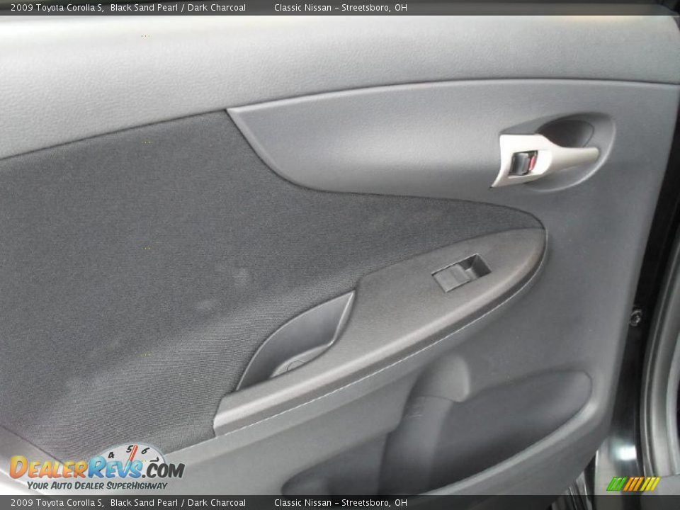 2009 Toyota Corolla S Black Sand Pearl / Dark Charcoal Photo #20