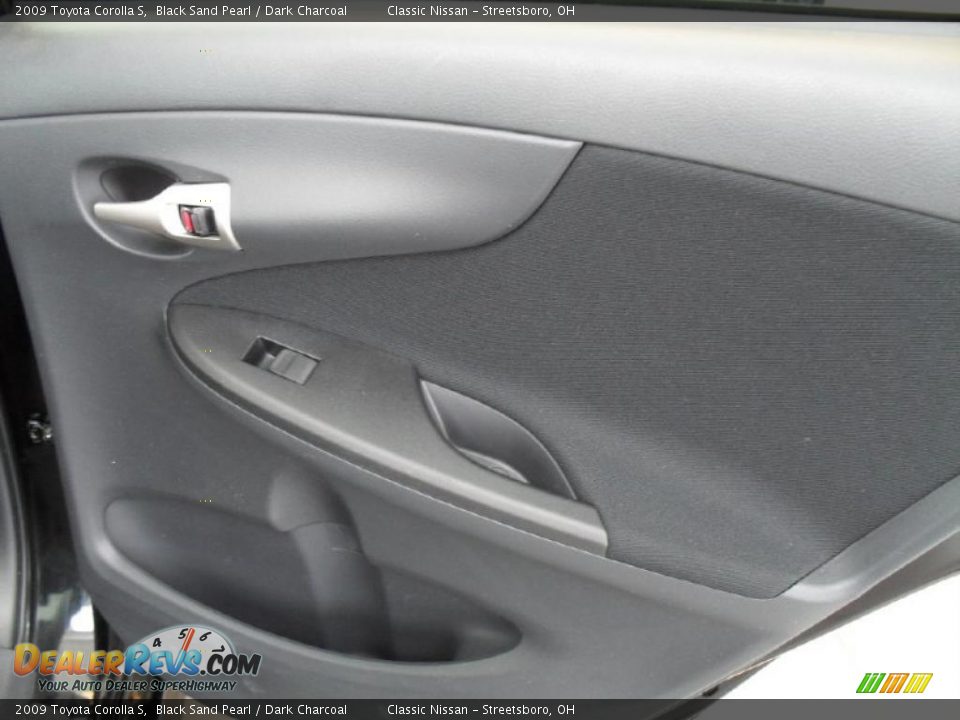 2009 Toyota Corolla S Black Sand Pearl / Dark Charcoal Photo #21