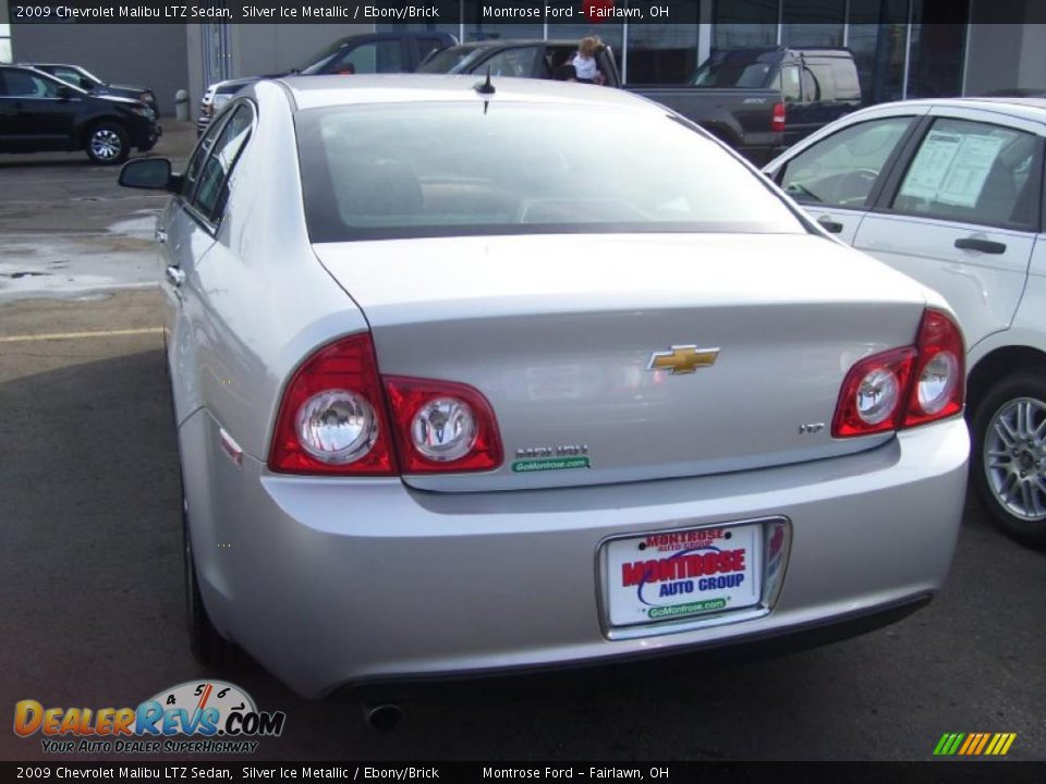 2009 Chevrolet Malibu LTZ Sedan Silver Ice Metallic / Ebony/Brick Photo #6