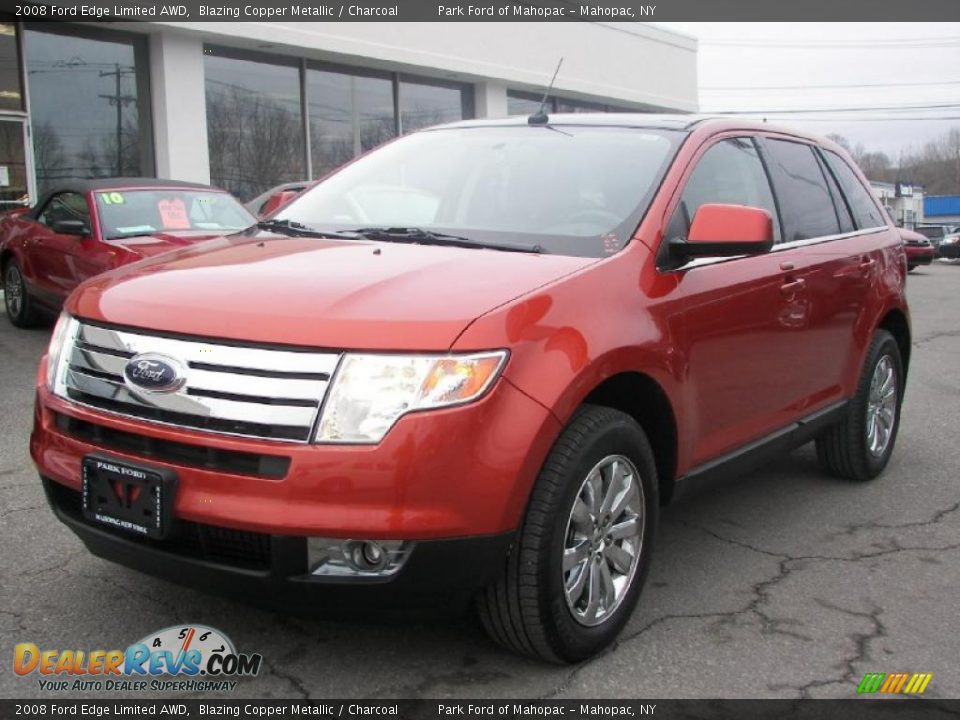 2008 Ford Edge Limited AWD Blazing Copper Metallic / Charcoal Photo #1