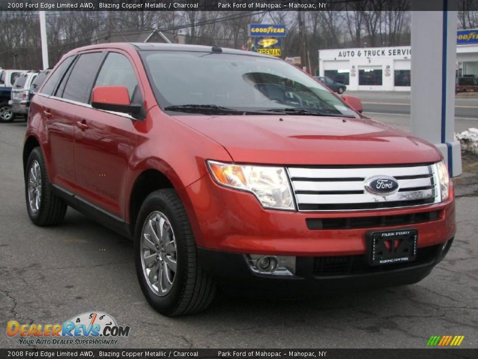 2008 Ford Edge Limited AWD Blazing Copper Metallic / Charcoal Photo #2