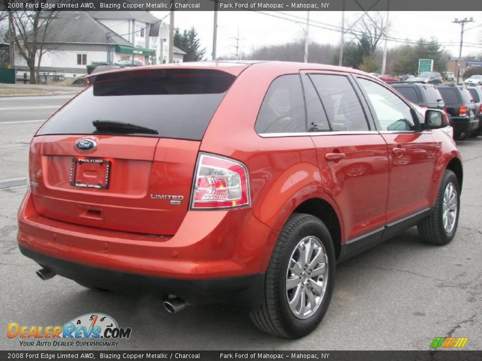 2008 Ford Edge Limited AWD Blazing Copper Metallic / Charcoal Photo #3