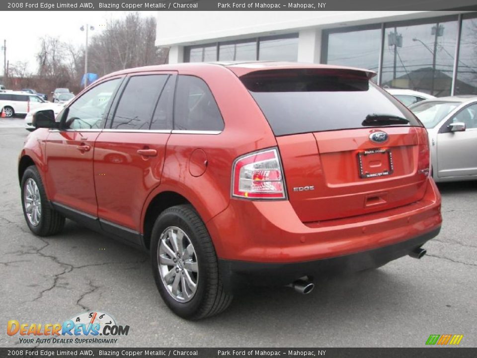 2008 Ford Edge Limited AWD Blazing Copper Metallic / Charcoal Photo #4