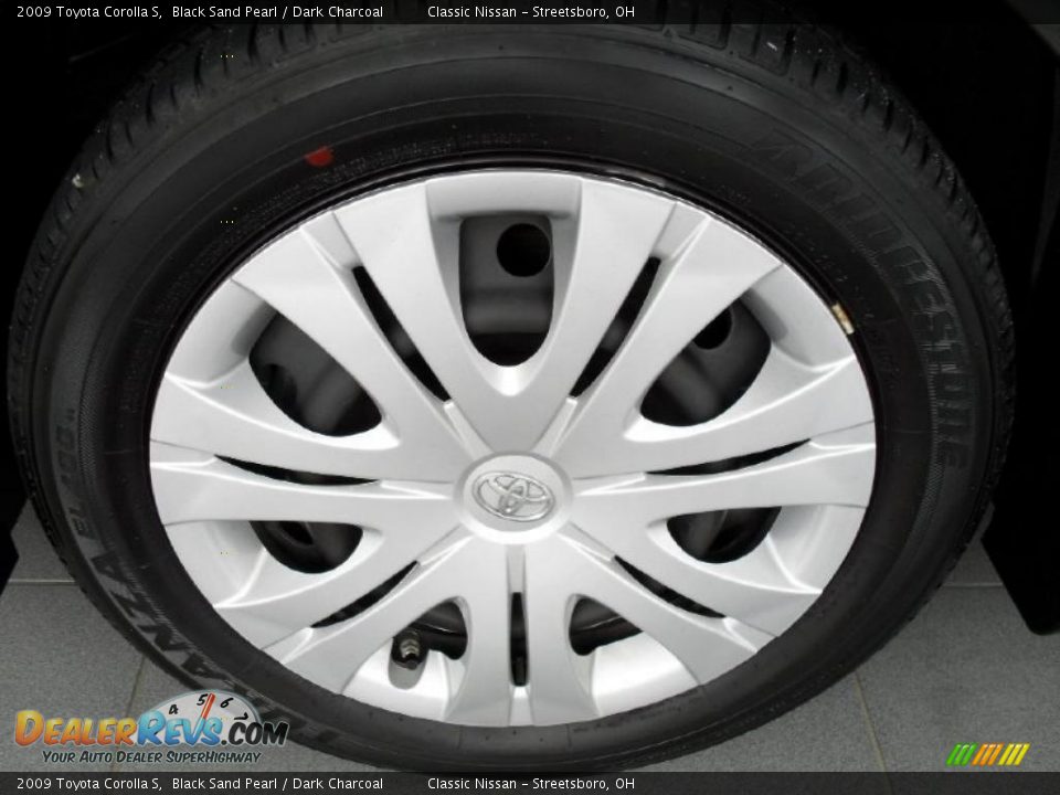 2009 Toyota Corolla S Black Sand Pearl / Dark Charcoal Photo #28