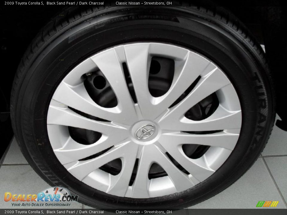 2009 Toyota Corolla S Black Sand Pearl / Dark Charcoal Photo #29