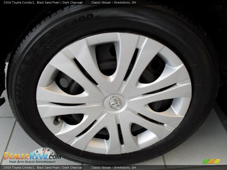 2009 Toyota Corolla S Black Sand Pearl / Dark Charcoal Photo #30