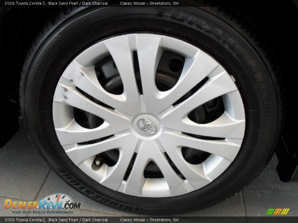 2009 Toyota Corolla S Black Sand Pearl / Dark Charcoal Photo #31