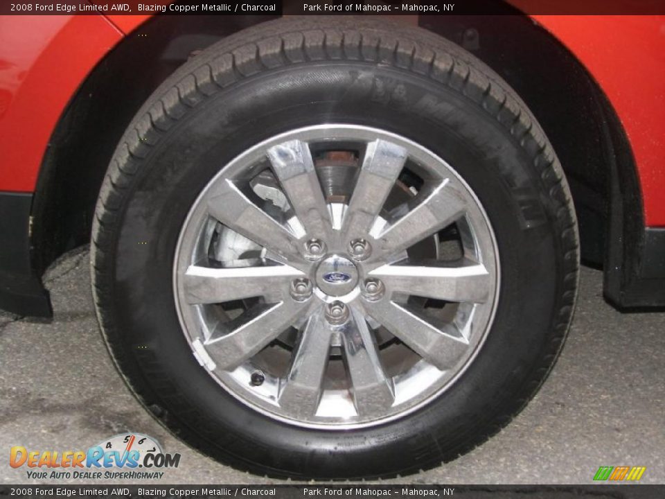 2008 Ford Edge Limited AWD Blazing Copper Metallic / Charcoal Photo #9