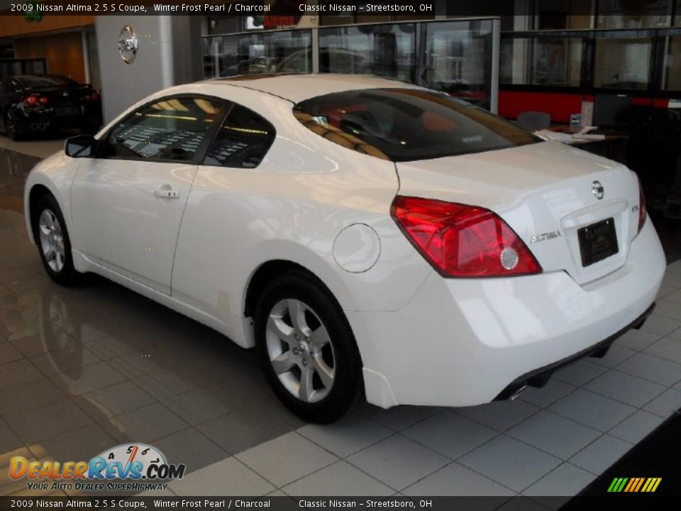 2009 Nissan Altima 2.5 S Coupe Winter Frost Pearl / Charcoal Photo #2