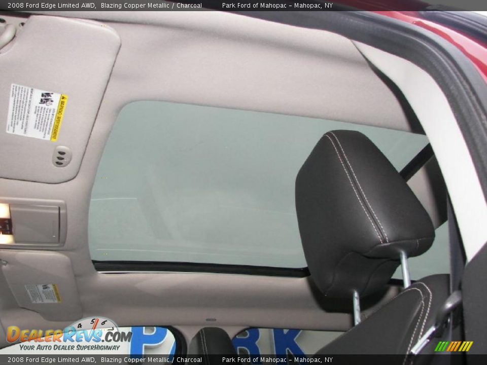2008 Ford Edge Limited AWD Blazing Copper Metallic / Charcoal Photo #12