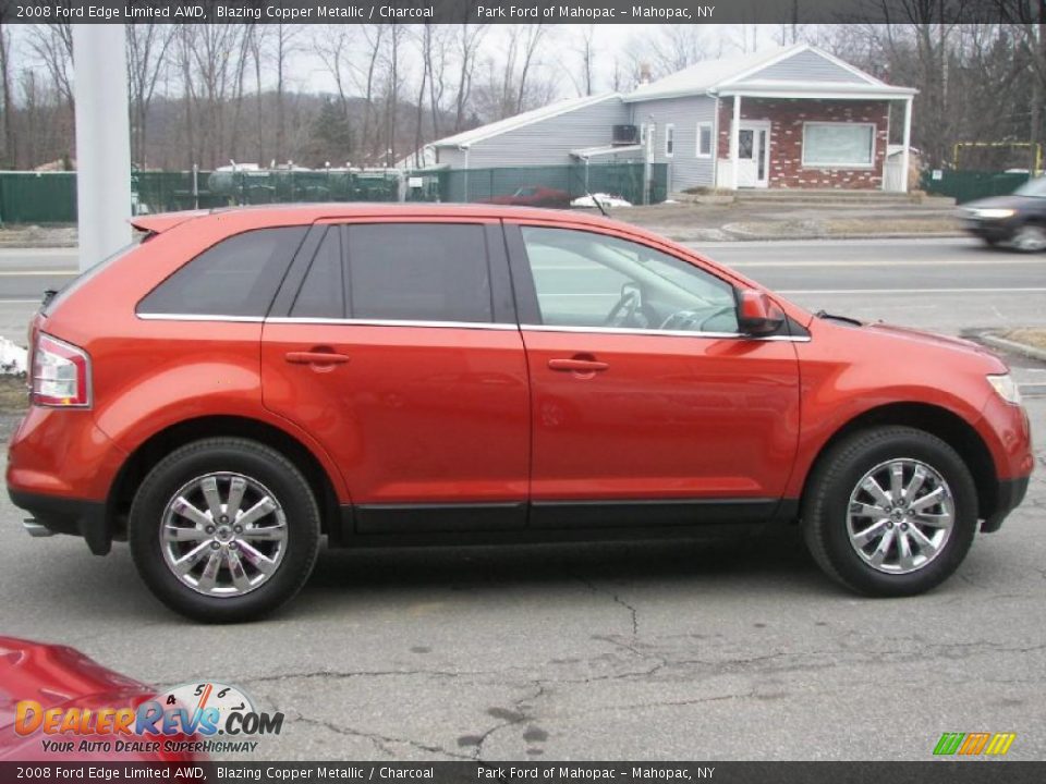 2008 Ford Edge Limited AWD Blazing Copper Metallic / Charcoal Photo #22