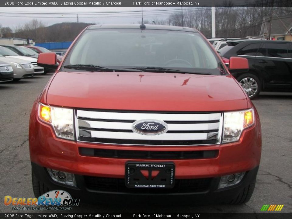 2008 Ford Edge Limited AWD Blazing Copper Metallic / Charcoal Photo #23