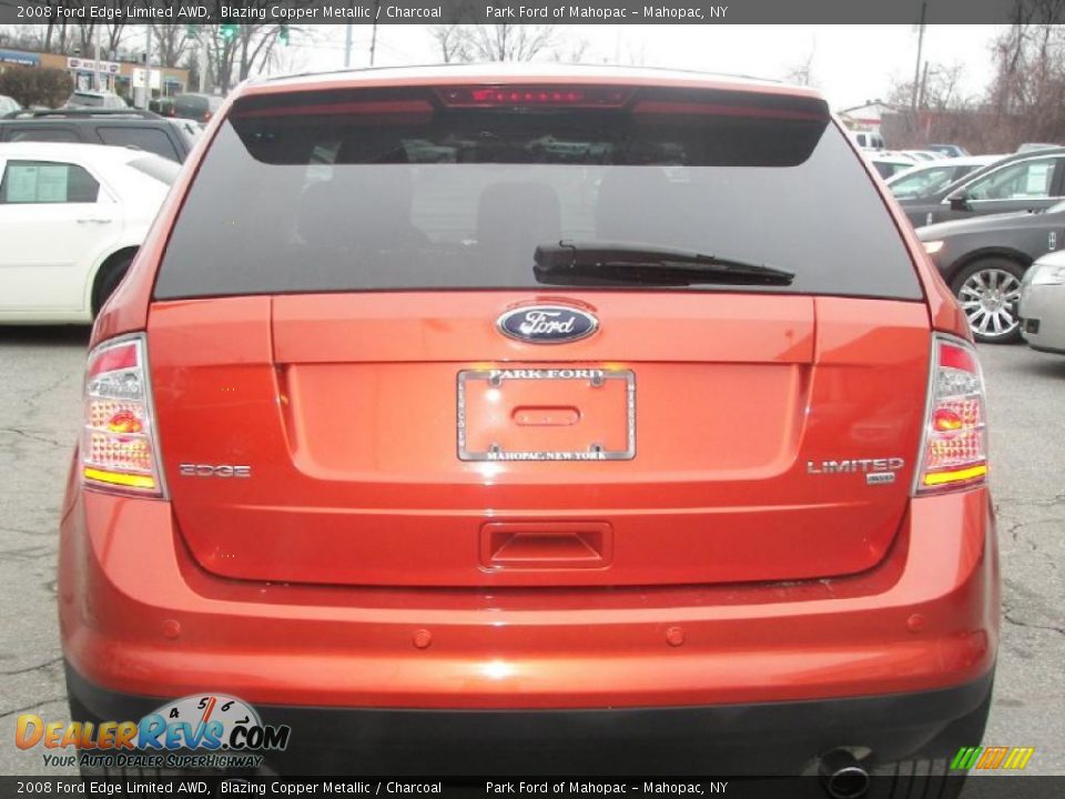 2008 Ford Edge Limited AWD Blazing Copper Metallic / Charcoal Photo #24