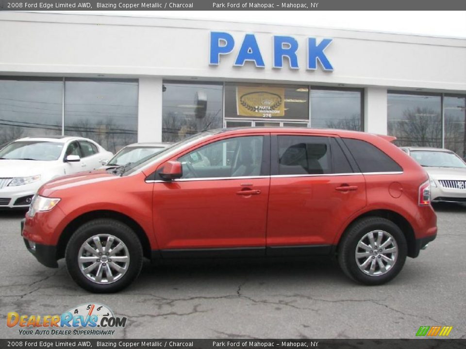 2008 Ford Edge Limited AWD Blazing Copper Metallic / Charcoal Photo #25