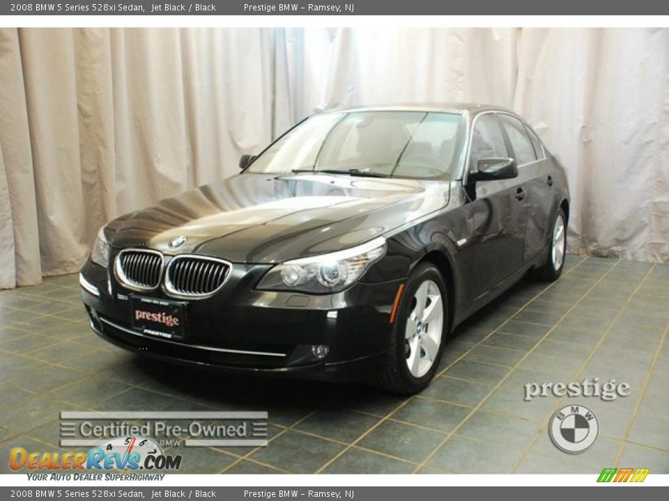 2008 BMW 5 Series 528xi Sedan Jet Black / Black Photo #1