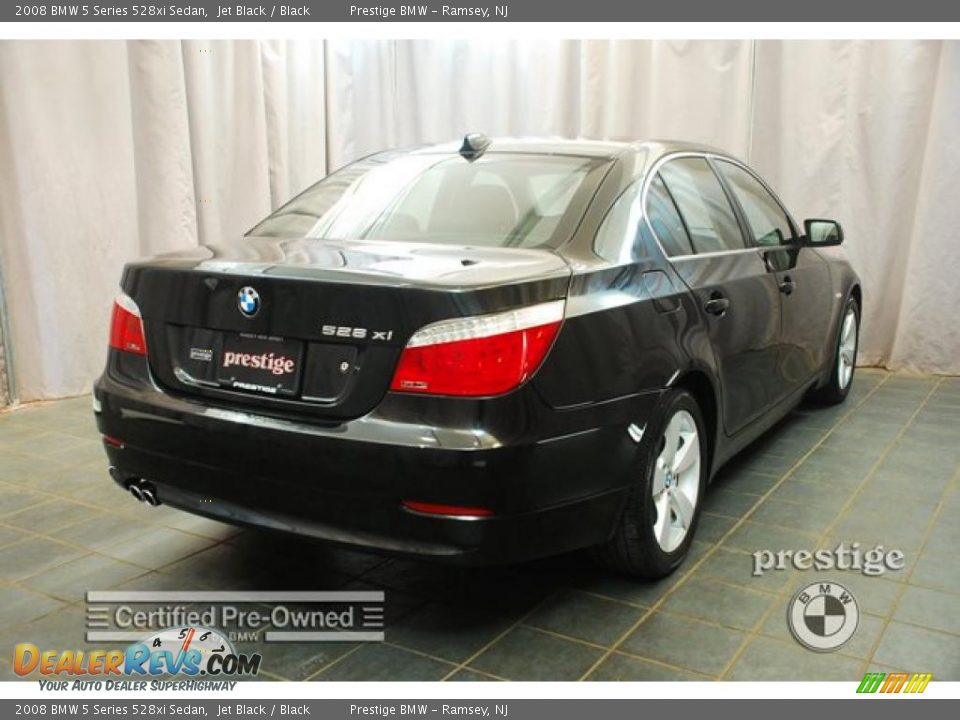 2008 BMW 5 Series 528xi Sedan Jet Black / Black Photo #2