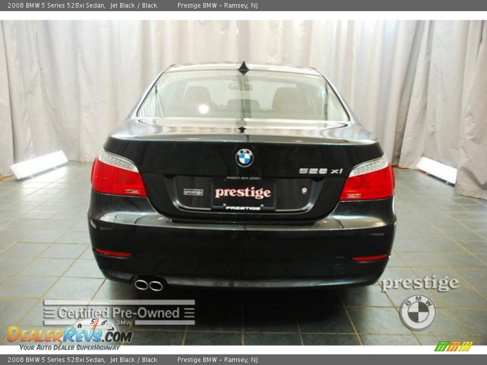 2008 BMW 5 Series 528xi Sedan Jet Black / Black Photo #3