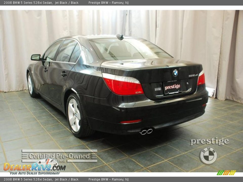 2008 BMW 5 Series 528xi Sedan Jet Black / Black Photo #4