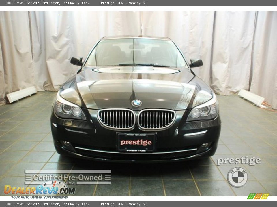 2008 BMW 5 Series 528xi Sedan Jet Black / Black Photo #6