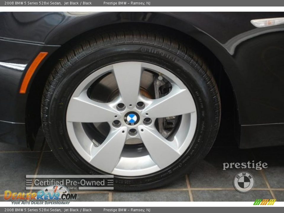 2008 BMW 5 Series 528xi Sedan Jet Black / Black Photo #8