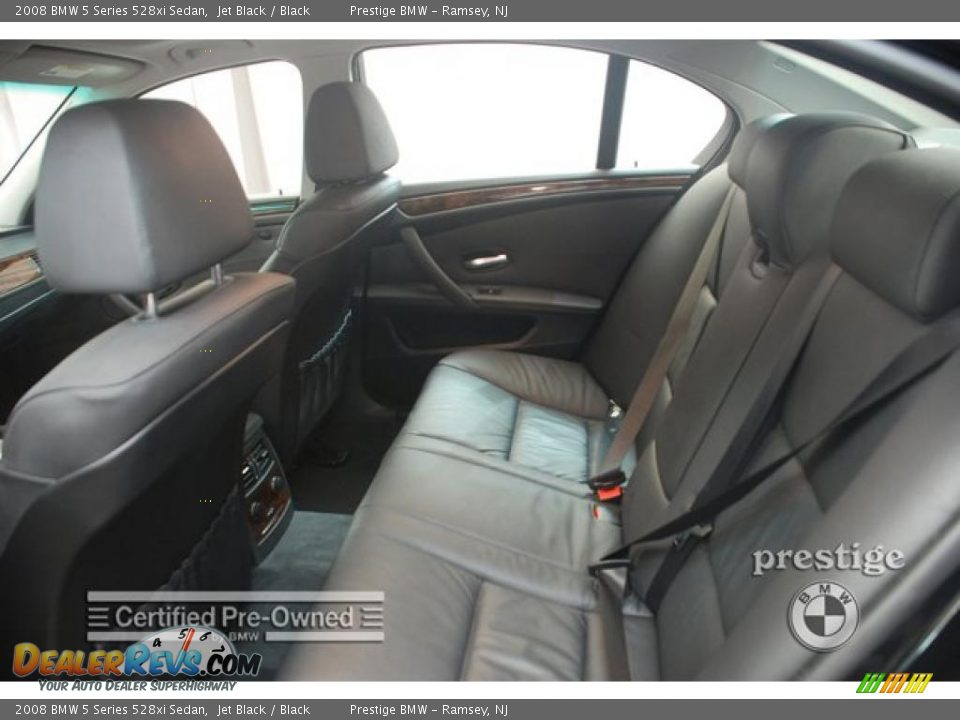 2008 BMW 5 Series 528xi Sedan Jet Black / Black Photo #10