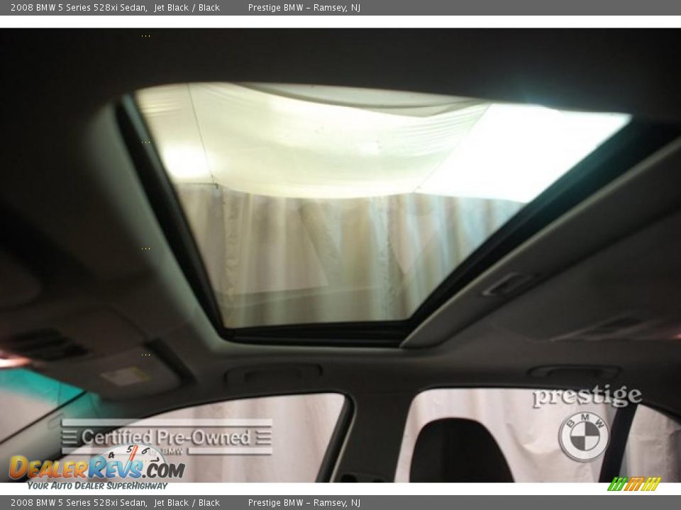 2008 BMW 5 Series 528xi Sedan Jet Black / Black Photo #11