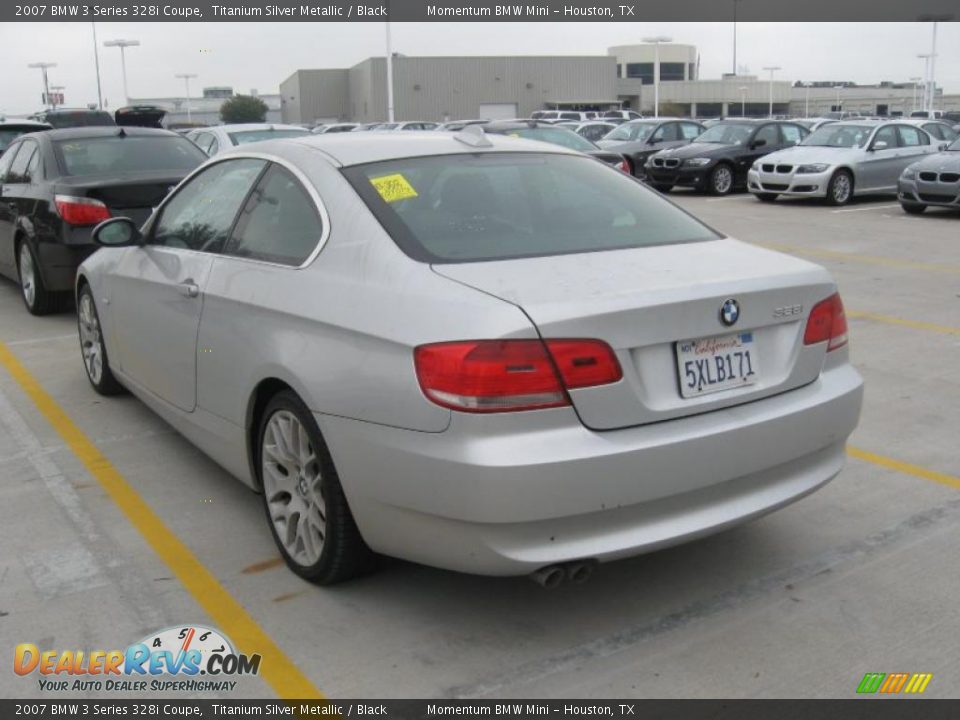 2007 BMW 3 Series 328i Coupe Titanium Silver Metallic / Black Photo #2