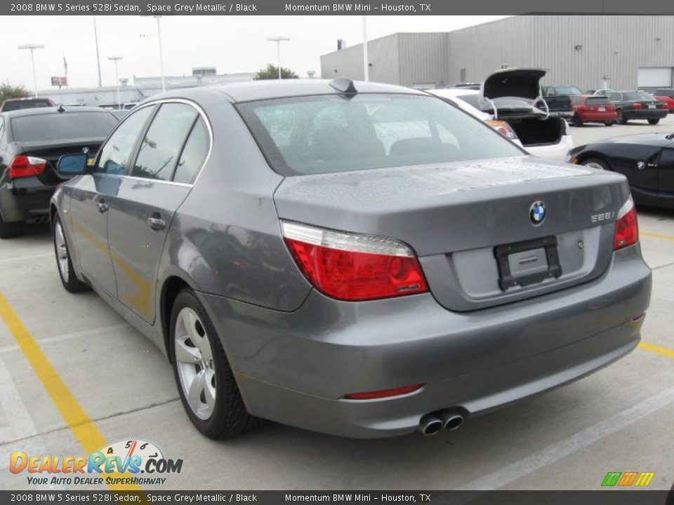 2008 BMW 5 Series 528i Sedan Space Grey Metallic / Black Photo #2