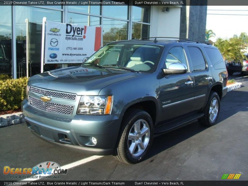 2010 Chevrolet Tahoe LTZ Blue Granite Metallic / Light Titanium/Dark Titanium Photo #1