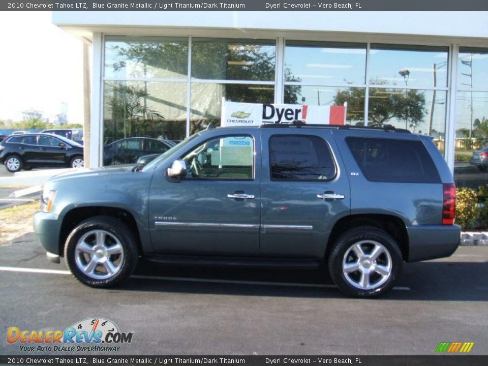 2010 Chevrolet Tahoe LTZ Blue Granite Metallic / Light Titanium/Dark Titanium Photo #3