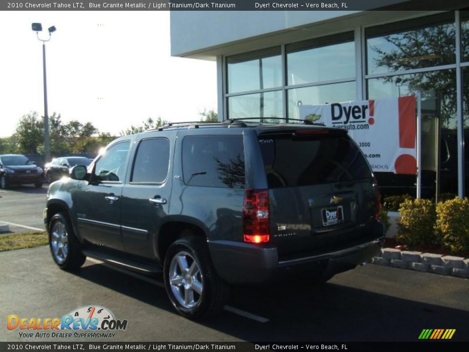 2010 Chevrolet Tahoe LTZ Blue Granite Metallic / Light Titanium/Dark Titanium Photo #4