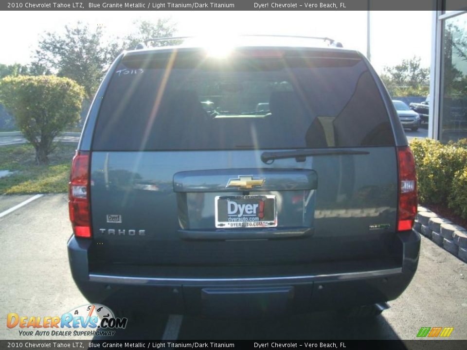 2010 Chevrolet Tahoe LTZ Blue Granite Metallic / Light Titanium/Dark Titanium Photo #5