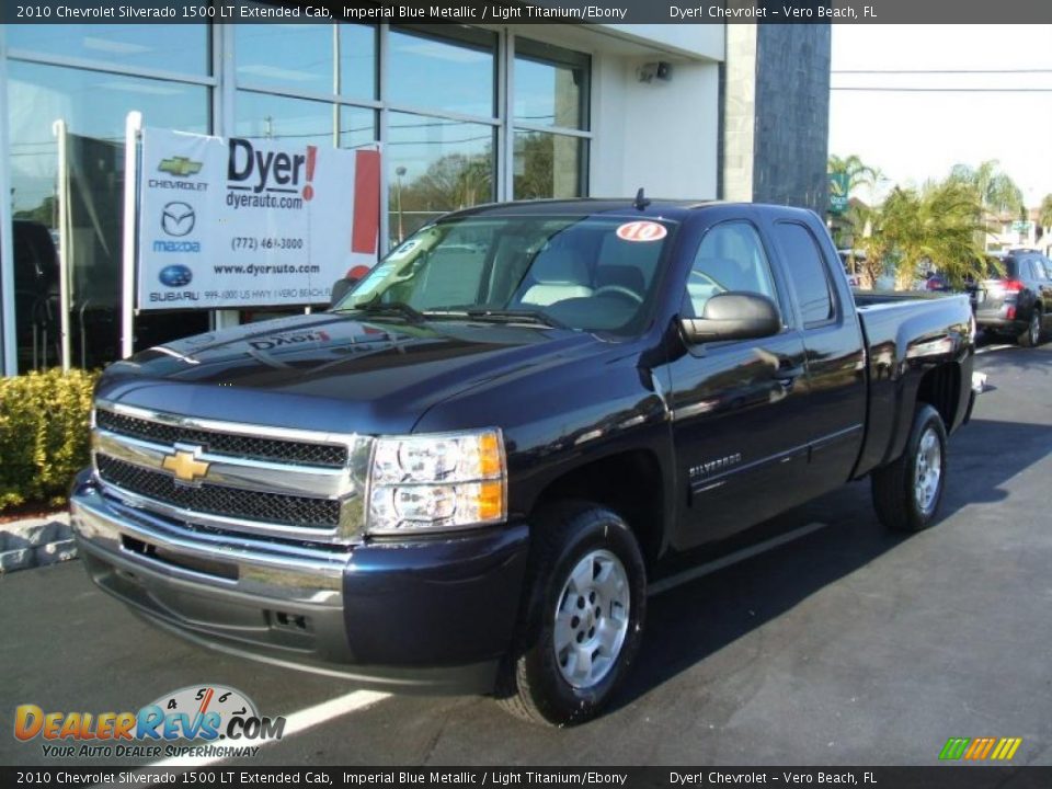 2010 Chevrolet Silverado 1500 LT Extended Cab Imperial Blue Metallic / Light Titanium/Ebony Photo #1
