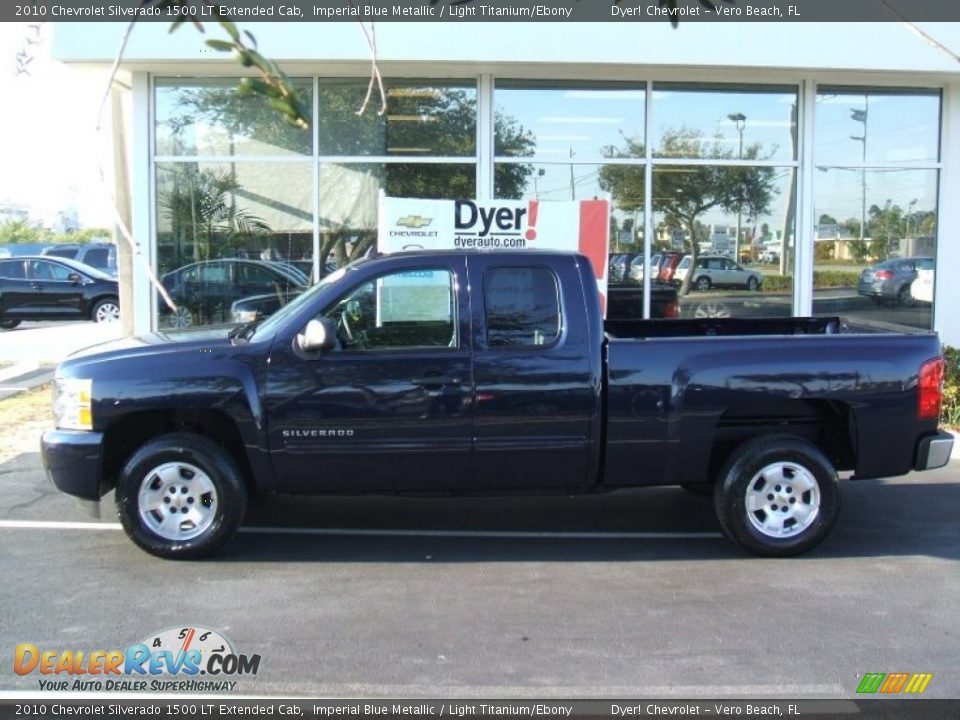 2010 Chevrolet Silverado 1500 LT Extended Cab Imperial Blue Metallic / Light Titanium/Ebony Photo #2