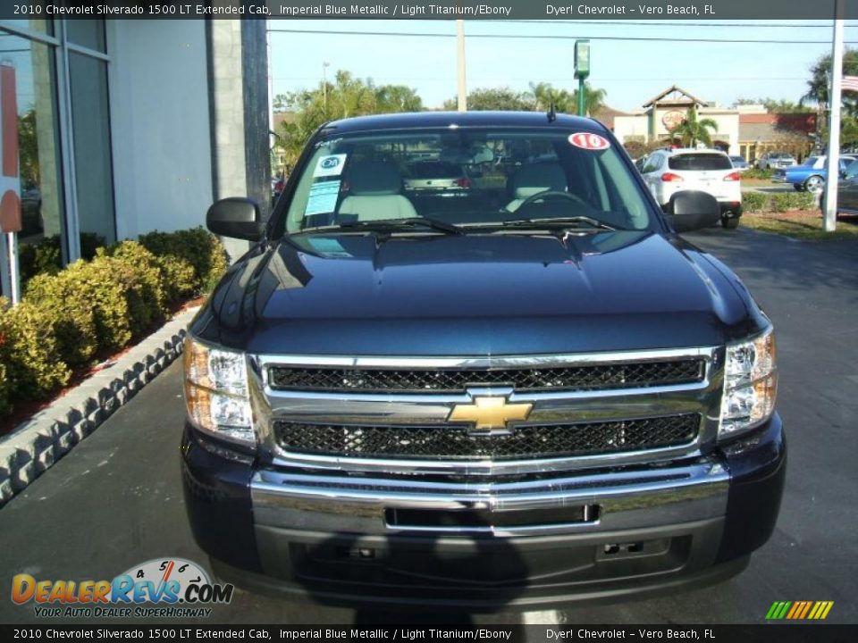 2010 Chevrolet Silverado 1500 LT Extended Cab Imperial Blue Metallic / Light Titanium/Ebony Photo #3