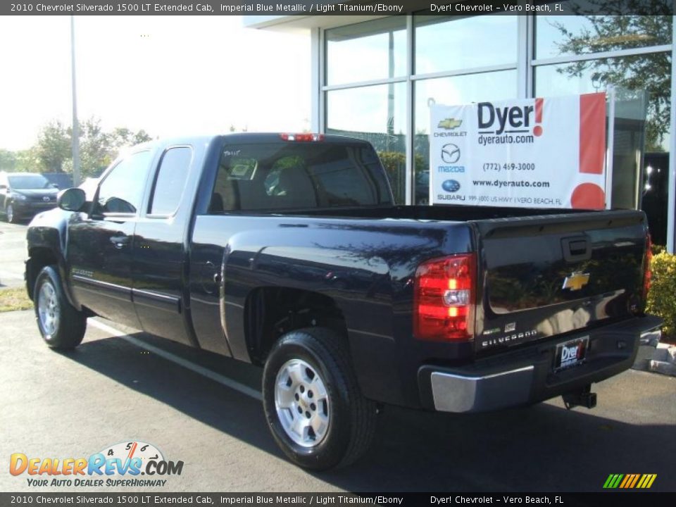 2010 Chevrolet Silverado 1500 LT Extended Cab Imperial Blue Metallic / Light Titanium/Ebony Photo #4