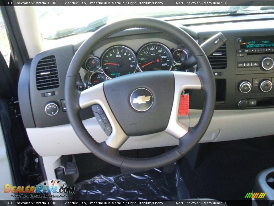 2010 Chevrolet Silverado 1500 LT Extended Cab Imperial Blue Metallic / Light Titanium/Ebony Photo #9