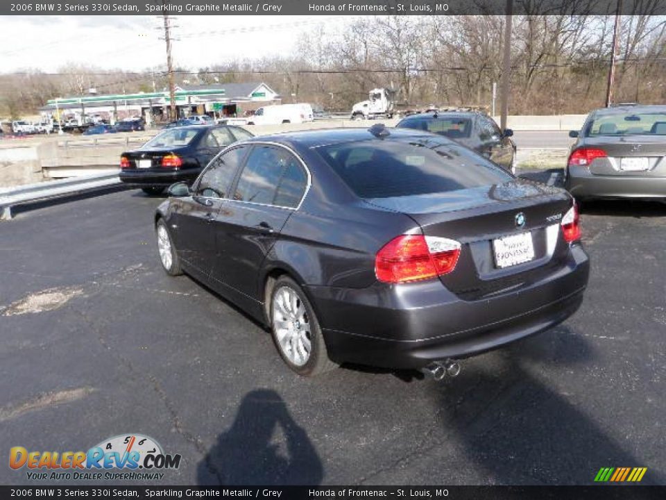 2006 BMW 3 Series 330i Sedan Sparkling Graphite Metallic / Grey Photo #2
