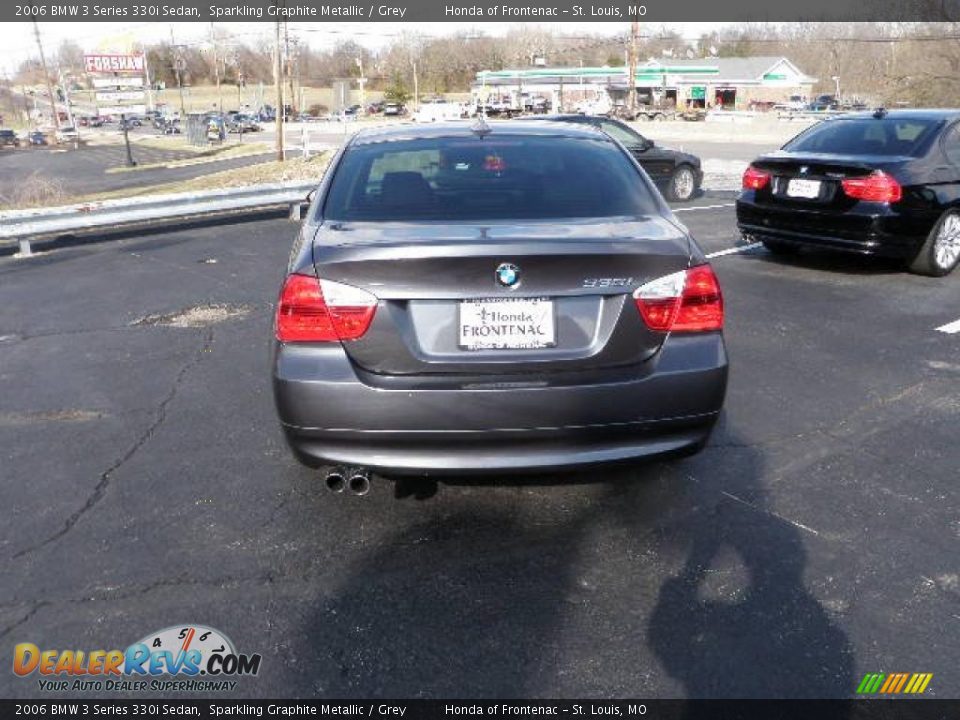 2006 BMW 3 Series 330i Sedan Sparkling Graphite Metallic / Grey Photo #3
