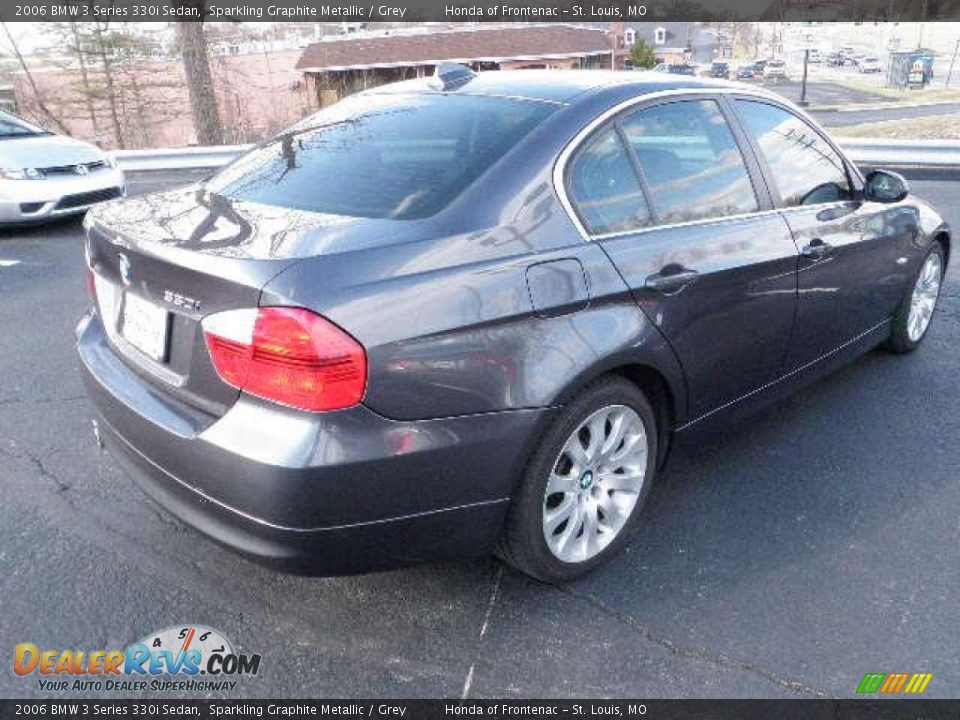 2006 BMW 3 Series 330i Sedan Sparkling Graphite Metallic / Grey Photo #4