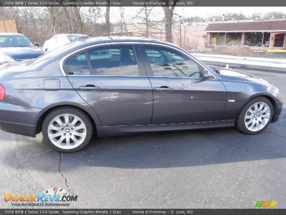2006 BMW 3 Series 330i Sedan Sparkling Graphite Metallic / Grey Photo #5