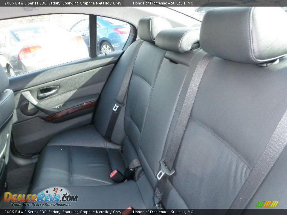 2006 BMW 3 Series 330i Sedan Sparkling Graphite Metallic / Grey Photo #8