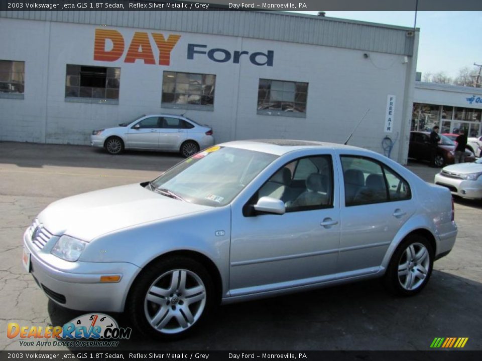 2003 Volkswagen Jetta GLS 1.8T Sedan Reflex Silver Metallic / Grey Photo #1