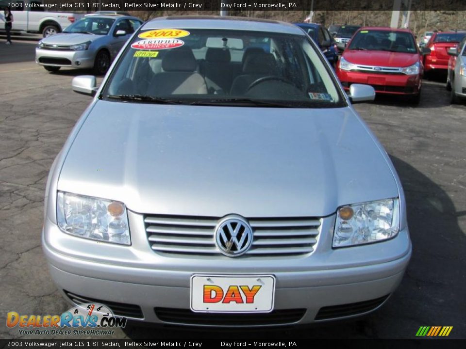 2003 Volkswagen Jetta GLS 1.8T Sedan Reflex Silver Metallic / Grey Photo #3