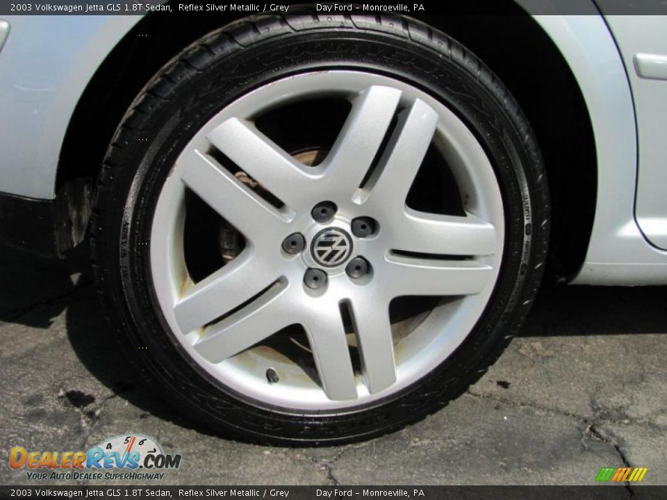 2003 Volkswagen Jetta GLS 1.8T Sedan Reflex Silver Metallic / Grey Photo #6
