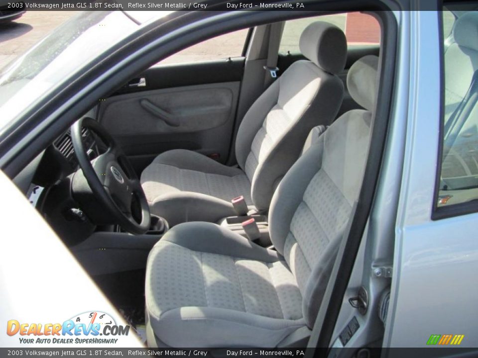 2003 Volkswagen Jetta GLS 1.8T Sedan Reflex Silver Metallic / Grey Photo #8